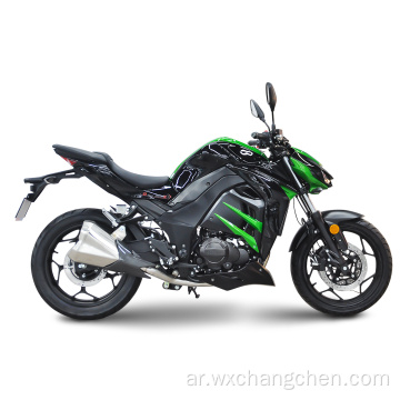 400cc أسطوانة مزدوجة الحقن الكهربائي ABS ألومنيوم سبيكة شوكة مسطحة شوكة عالية السرعة تعديل الدراجات النارية
